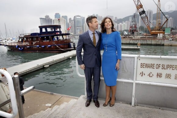 Le prince Frederik et la princesse Mary de Danemark à Hong Kong le 6 décembre 2012 pour l'inauguration de la Semaine de l'industrie du design et du pavillon du Danemark, dans le cadre de leur visite officielle en Chine du 6 au 8 décembre.