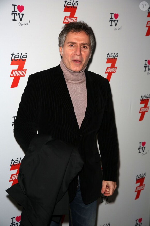 Laurent Olmedo à la soirée 'I love TV on Ice' au Grand Palais des Glaces à Paris, le 12 décembre 2012