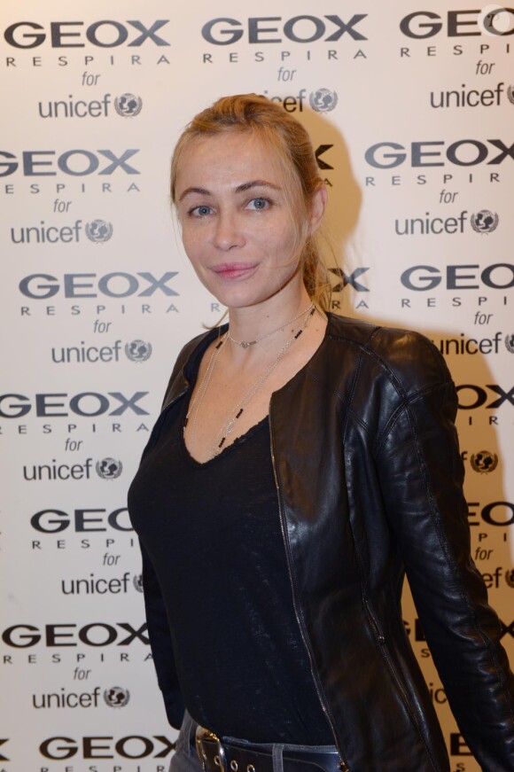 Emmanuelle Béart à la soirée Geox pour L'Unicef