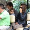 Kourtney Kardashian, Scott Disick passent la journée à Miami avec leur fils Mason, le 14 décembre 2012. Ils ont visité le musée Gold Coast Railroad puis sont allés au zoo.