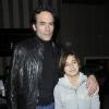Anthony Delon et sa fille Liv Delon au Noël des P'tits Cracks au Club de l'Arc à Paris, le 15 décembre 2012. L'association Les P'tits Cracks soutient les enfants malade du cancer.