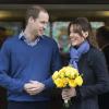 Kate Catherine Middleton (enceinte), duchesse de Cambridge, et le prince William quittent l'hopital, le 6 Decembre 2012. Kate a été hospitalisée 3 jours à l'hôpital King Edward VII pour des nausées.