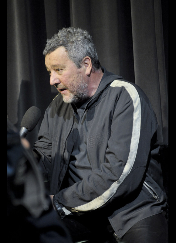 Philippe Starck au salon du meuble à Milan le 17 avril 2012.