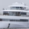 Le yacht de Steve Jobs baptisé Venus, devoilé à Aalsmeer aux Pays Bas le 29 octobre 2012. Imaginé par l'ancien patron d'Apple en collaboration avec le designer francais Philippe Starck, est aujourd'hui au coeur d'une polémique financière.