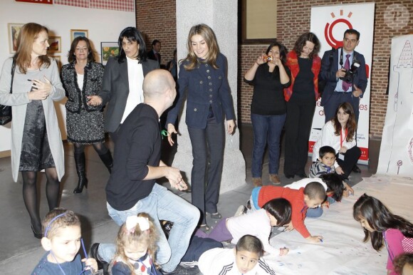 Letizia d'Espagne au 36e Salon du livre jeunesse de Madrid, le 21 décembre 2012.