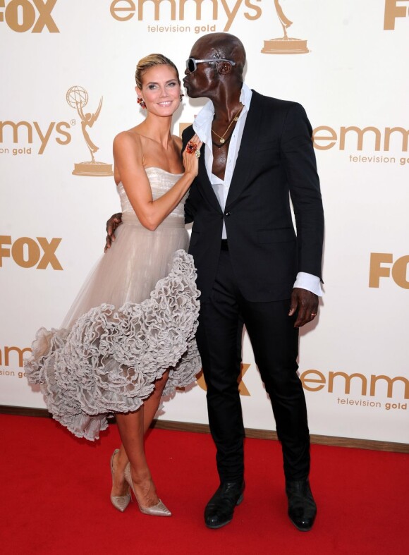 Heidi Klum et Seal lors des Emmy Awards 2011 à Los Angeles. Le 18 septembre 2012.