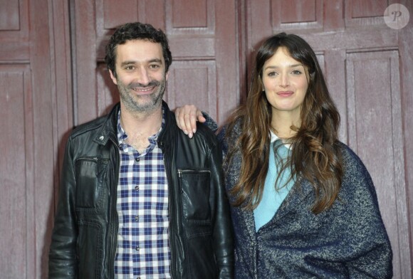 Charlotte Le Bon et le réalisateur du film Clément Michel, lors du photocall au 21ème Festival du Film de Sarlat, le 14 novembre 2012.