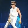 Justin Bieber en concert pour le Believe Tour à New York le 9 novembre 2012.