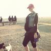 Amber Rose prend la pose sur la plage de Runyon Canyon à Los Angeles, le 28 décembre 2012.