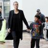 Heidi Klum avec son boyfriend Martin Kristen et ses enfants Johan Samuel et Leni Klum quittent un magasin Target, le 29 décembre 2012 à Los Angeles