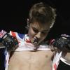 Justin Bieber, en concert à Londres le 10 juin 2012.