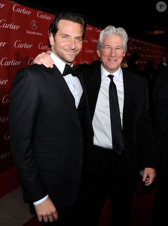 Bradley Cooper et Richard Gere lors du 24e gala du Festival International du Film de Palm Springs, le 5 janvier 2013