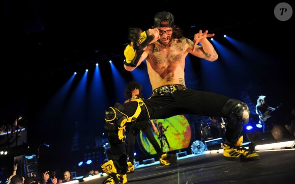 Shaka Ponk en concert à Bercy le 5 janvier 2013.