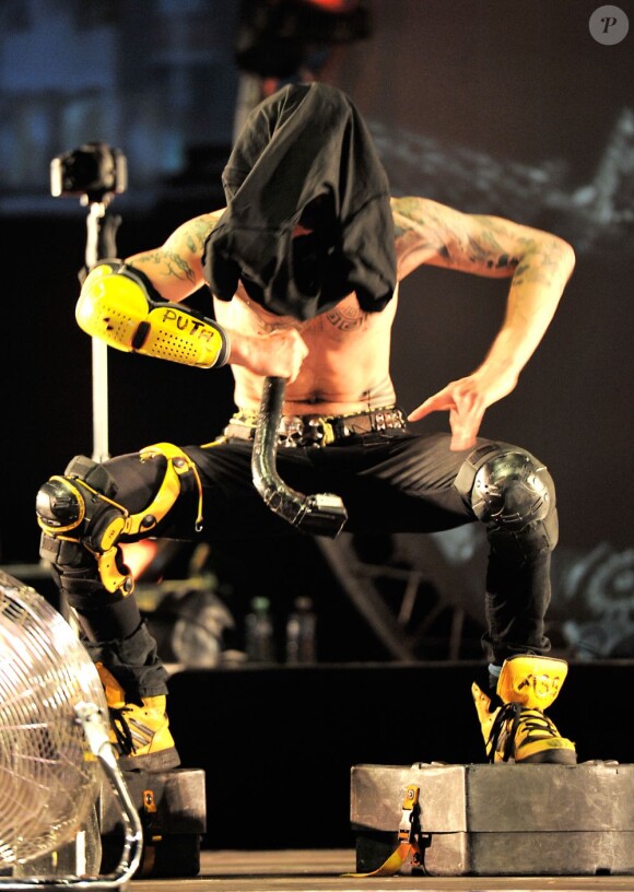 Shaka Ponk en concert à Bercy le 5 janvier 2013.