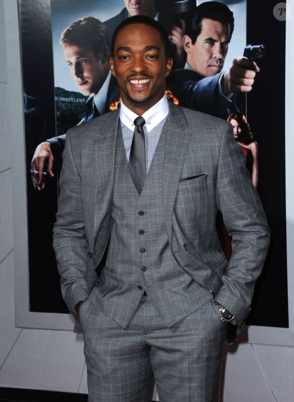 Anthony Mackie à l'affiche de l'avant-première de Gangster Squad au Grauman's Chinese Theatre de Los Angeles, le 7 janvier 2013.