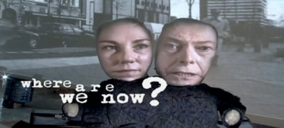Image du clip "Where Are We Now ?" de Tony Oursler pour David Bowie, janvier 2013.