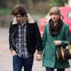 Taylor Swift et Harry Styles vont déjeuner en amoureux, pour les 23 ans de la chanteuse, à Cheshire, au Royaume-Uni, le 13 décembre 2012.