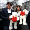 Prince Michael Jackson Jr et LaToya Jackson ont rendu visite à des enfants touchés par le cancer dans un hôpital de Cologne, le 6 janvier 2012