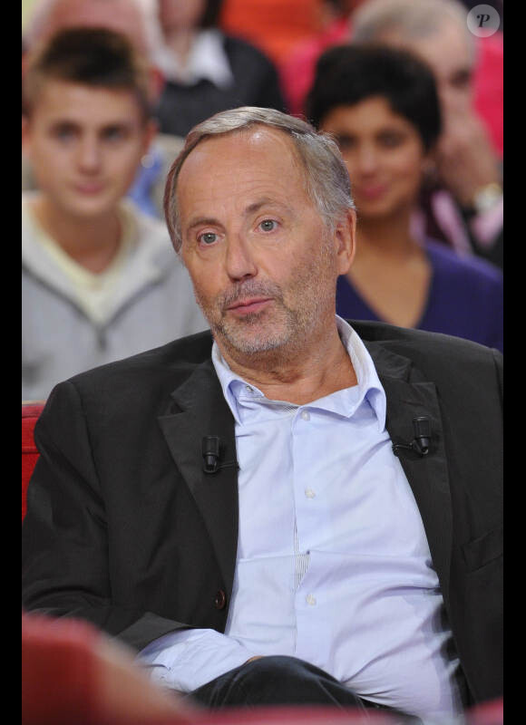 Fabrice Luchini à l'enregistrement de l'émission Vivement Dimanche à Paris le 3 Octobre 2012.