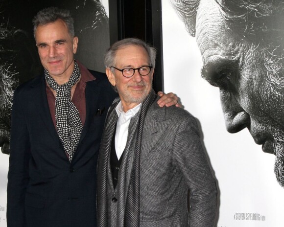 Avec Daniel Day-Lewis, Steven Spielberg lors de la première de Lincoln au AFI Fest de Los Angeles, le 8 novembre 2012.