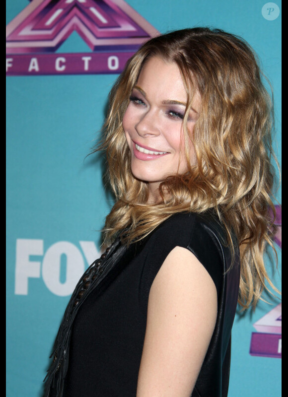 LeAnn Rimes au photocall de la finale de la saison 2 de l'émission X Factor à Los Angeles le 20 décembre 2012.
