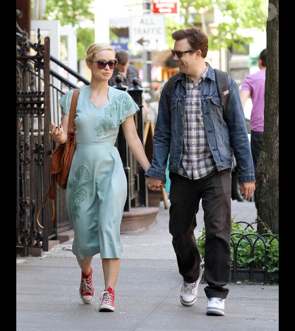 Olivia Wilde et son petit ami Jason Sudeikis : amoureux et complices à New York le 12 mai 2011