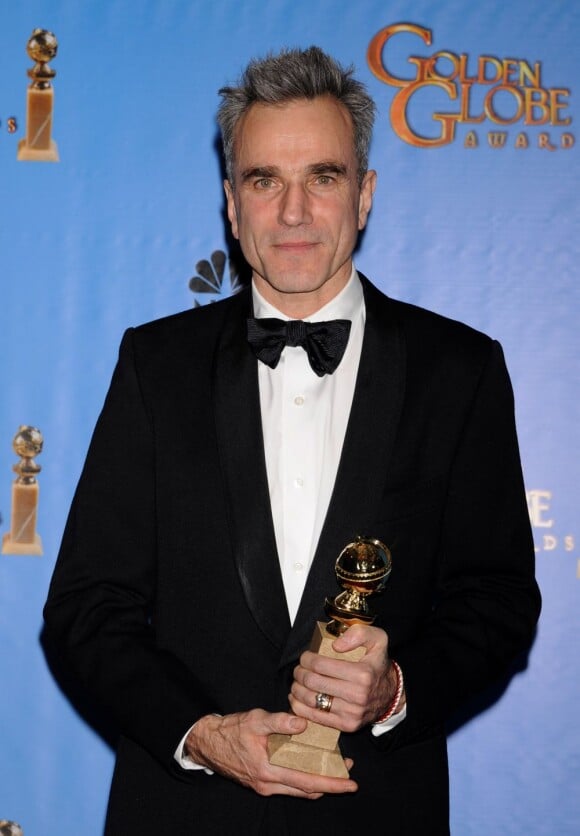 Daniel Day-Lewis remporte sans surprise le Golden Globe du meilleur acteur dans un drame (Lincoln), le 13 janvier 2013.