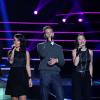 Alizée, M. Pokora et Natasha St-Pier lors de l'enregistrement du prime 'Samedi soir on chante Goldman', diffusé le 19 janvier 2013 sur TF1