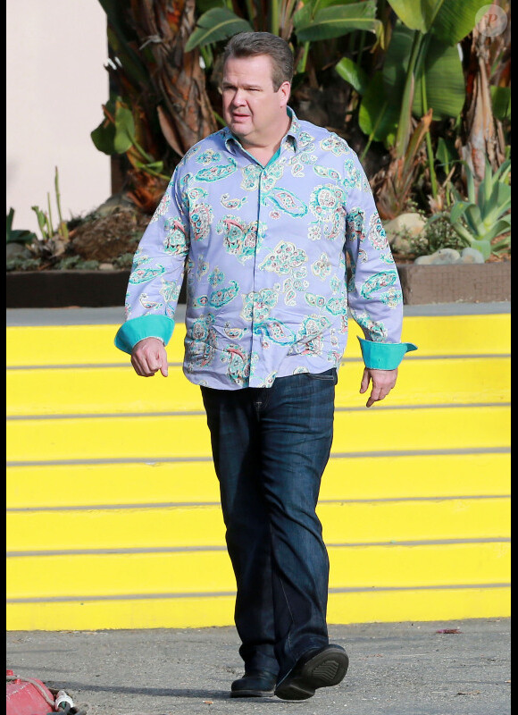 Eric Stonestreet - Tournage de la serie "Modern Family" a Long Beach, le 14 novembre 2012.