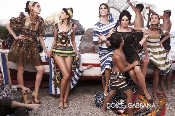 Monica Bellucci, Bianca Brandolini d'Adda et Bianca Balti figurent sur la campagne Dolce & Gabbana printemps-été 2013. Photo par Domenico Dolce.