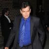Charlie Sheen le 14 janvier 2013 se rendant à l'émission The Late Show de David Letterman