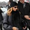 Marisa Berenson arrive au défilé Dior le 21 janvier 2013