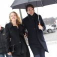 Natalia Vodianova et Antoine Arnault arrivent souriants au défilé Dior le 21 janvier 2013