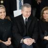 Bernard Arnault entouré de Charlene de Monaco et de Valérie Trierweiler au défilé Dior Haute Couture le 21 janvier à Paris