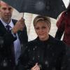 Arrivées au défilé Dior Haute Couture le 21 janvier à Paris. Ici, la princesse Charlene de Monaco attire les regards dans un total look noir.