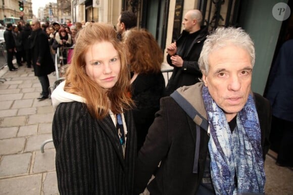 Abel Ferrara à son arrivée au défilé Jean-Paul Gaultier le 22 janvier 2013