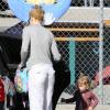 Nicole Kidman est allée chercher au jardin d'enfants sa fille Faith Margaret à Studio City en Californie le 22 janvier 2013