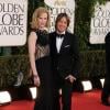 Nicole Kidman et Keith Urban lors des Golden Globes le 13 janvier 2013