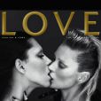 Lea T et Kate Moss sur la couverture du magazine Love