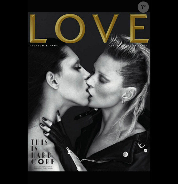 Lea T et Kate Moss sur la couverture du magazine Love