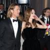 La belle Angelina Jolie et Brad Pitt à la 84e Cérémonie des Oscars, à Los Angeles, le 26 février 2012.