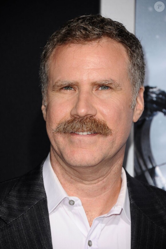 Will Ferrell affiche sa belle moustache à la première du film Hansel et Gretel au Chinese Theatre de Los Angeles, le 24 janvier 2013.