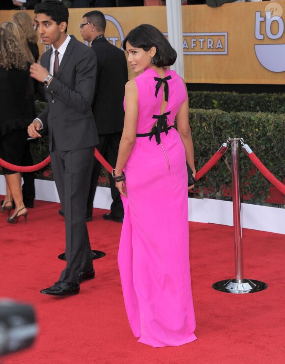 Freida Pinto lors des Screen Actors Guild Awards à Los Angeles le 27 janvier 2013