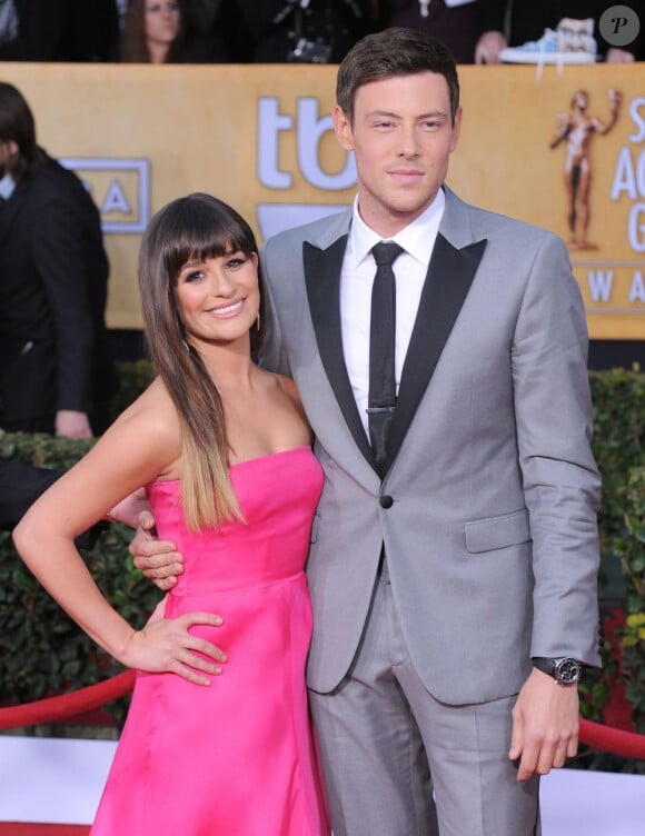 Lea Michele et Cory Monteith lors des Screen Actors Guild Awards à Los Angeles le 27 janvier 2013