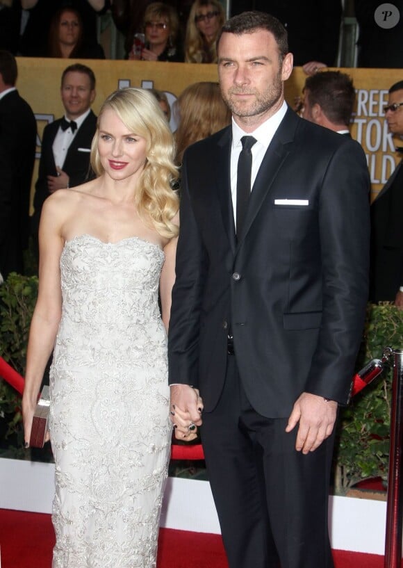 Naomi Watts et Liev Schreiber lors des Screen Actors Guild Awards à Los Angeles le 27 janvier 2013