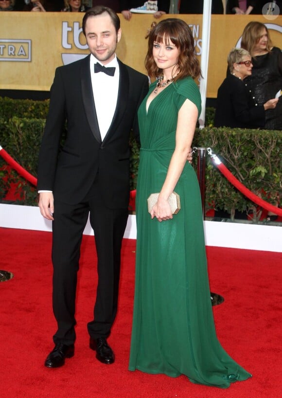 Alexis Bledel et Vincent Kartheiser lors des Screen Actors Guild Awards à Los Angeles le 27 janvier 2013
