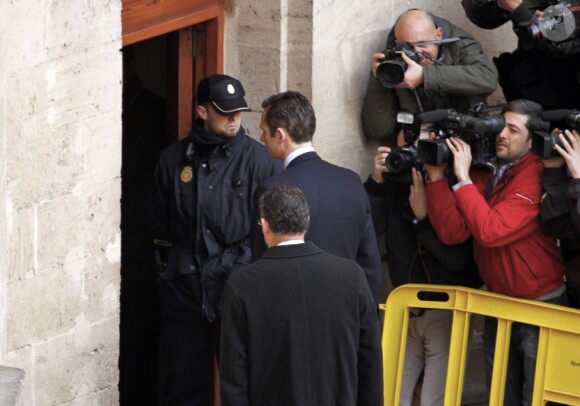 Iñaki Urdangarin au tribunal de Palma de Majorque en février 2012.