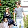 Scott Disick, sa compagne Kourtney Kardashian et leur fils Mason à Miami. Le 14 décembre 2012.