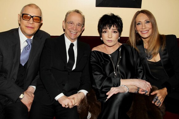 Michael York, Joel Grey, Liza Minnelli et Marisa Berenson assistent à la projection de "Cabaret" pour le quarantième anniversaire du film de Bob Fosse, à New York, le 31 janvier 2013.
