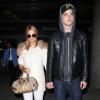 Paris Hilton et Riper Viiperi arrivent à l'aéroport de Los Angeles, le 2 février 2013.